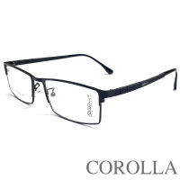 แว่นตา สำหรับตัดเลนส์ แว่นสายตา กรอบแว่นตา Fashion รุ่น Corolla 1319 กรอบเต็ม Rectangle ทรงเหลี่ยม ขาข้อต่อ วัสดุ สแตนเลส สตีล Stainless Steel รับตัดเลนส์ทุกชนิด