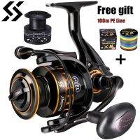 ZZOOI Sougayilang 1000-5000 Spinning Fishing Reel 12+1BB Max Drag 26.5LB Fishing Reel with Free Spool Gift for Carp Fishing Pesca