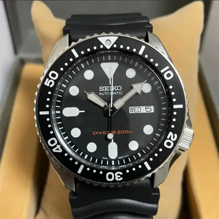 SEIKO SKX007 SKX007K SKX007K1 Analog Automatic Black Dial Black Rubber 200m  Diver's Men's Watches | Lazada PH