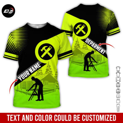 2023 Customized Name And Color Carpenter Uniform All Over Printed Clothes yellow SU352