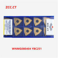 【⊕Good quality⊕】 luaozhan Zcc.ct 10P Wnmg080404 / 080408/080412-Pm/-Dm/-Zc Ybc251 Indexable แป้นรองข้อพับ Cnc คาร์ไบด์แทรกสำหรับเหล็ก