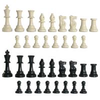 ตัว หมากรุก สากล มาตรฐาน สำหรับงานแข่งขัน คิง ขนาด 3 3/4  นิ้ว ควีน 4 ตัว King 3.75’’ inches Plastic Standard Club Tournament Chess PiecesWith Extra Queen