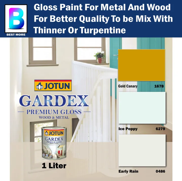 Jotun Paint Gardex Premium Gloss Wood and Metal 1 Liter Gold Canary