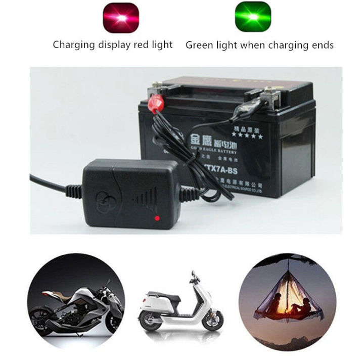 เครื่องชาร์จแบตเตอรี่-12-v-sealed-lead-acid-car-motorcycle-battery-charger-rechargeable-maintainer-1ชิ้น