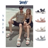 [Có bảo hành] Giày Sandal Nam Nữ YANKI Quai Ngang Sport YK278 - Light Cream thumbnail