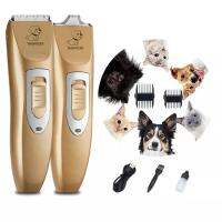 ✾◕ Household Two-In-One Cat Grooming Tool Double-Blade Electric Hair Pushing And Trimming Pet Dog Hair Shaver