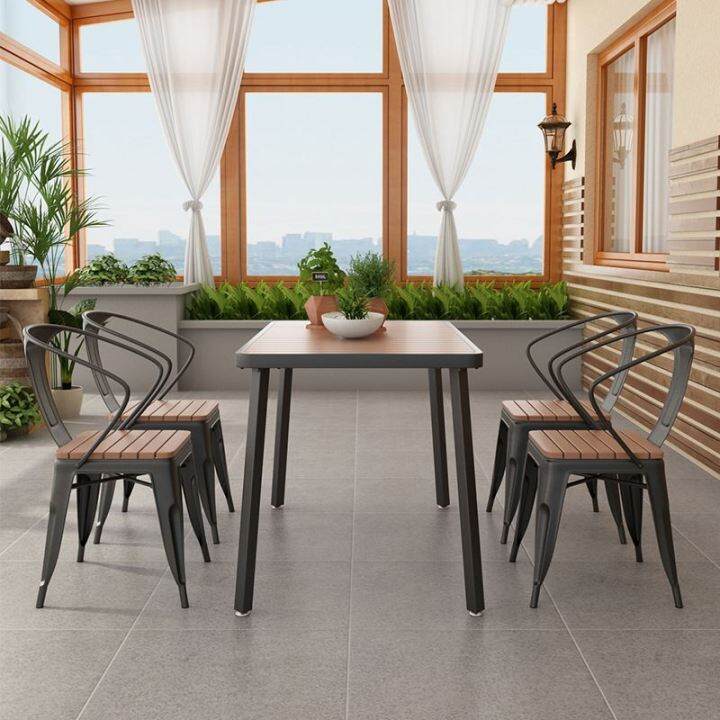 Outdoor table and chair combination outdoor leisure balcony online
