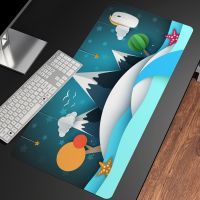 XXL Anime Art Beautiful Landscape Pattern Large CSGO Gaming Desk Pad Anime Mouse HD Print Computer Gamer Locking Edge Mouse Mats