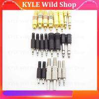 KYLE Wild Shop 2pcs Stereo Connector 3.5mm to 6.5mm Female to Male Audio  Adapter RCA Jack Plug Aux Speaker Cable Headphone