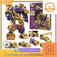 Transformers หุ่นยนต์เปลี่ยนรูปเด็ก ของเล่นหุ่นยนต์หกในหนึ่งชุดการเปลี่ยนรูปแบบของขวัญของเล่น รถก่อสร้าง Mama Happy House