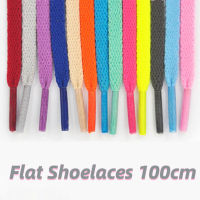 รองเท้าผ้าใบ Shoelaces สีดำสีขาว Laces Shoestring ไม่มีความยืดหยุ่นแบนเชือกผูกรองเท้าผู้หญิง Lacet รองเท้า Laces อุปกรณ์เสริม26สี