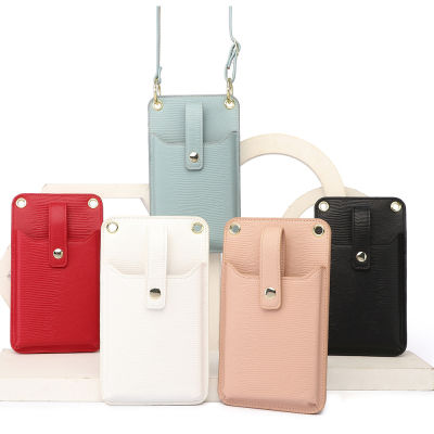 Universal Mobile Cell Phone Ladies Crossbody Shoulder Bag With Strap Purse Luxury Arm Leather Wallets Girls Handbag For Women