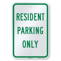 Smartsign Resident Parking Only Sign X M วิศวกรเกรดอลูมิเนียมสะท้อนแสง