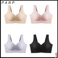 PANP ไนลอนสีล้วนระบายอากาศบราขนาดใหญ่เสื้อชั้นในแบบเต็มตัวเต็มรูปแบบของขวัญกางเกงในผู้หญิงเนื้อนุ่มผู้หญิง