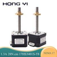 【hot】□ Shipping 1.8 Nema17 Stepper Motor Screw L100-500mm Length 28N.cm 17HS3401S-T8x8 Milling Machine