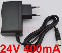 2023 1ชิ้นคุณภาพสูง DC 24V โปรแกรมวงจร400mA AC 100V-240V ตัวแปลงแหล่งจ่ายไฟสลับปลั๊ก EU 5.5มม. X 2.1-2.5มม.