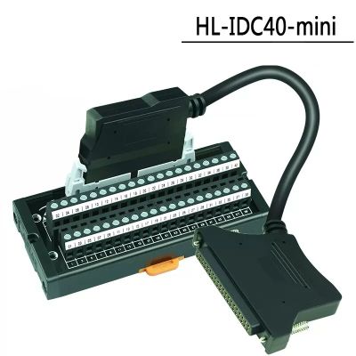 เทอร์มินัลบล็อกแบบ HL-IDC40สำหรับ Mitsubishi Q L Series สายเคเบิล PLC AC10TB 40ขา FCN40P ตัวแปลงขั้วต่อบอร์ด2ม. 3M 5ม. 10ม.