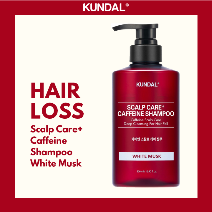 KUNDAL Scalp Care and Caffeine Shampoo White Musk 500ml | Lazada Indonesia