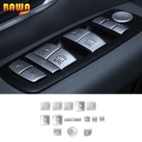 BAWA Car Windows Control Panel Button Protection Decoration Stickers Cover For Dodge RAM 2010 UP Interior Parts for Dodge