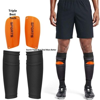 1 Set 4 Pcs Professional Soccer football Shin guards Sleeves holder Brace Support Pads
