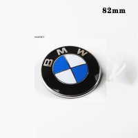 MARBIT ใช้ได้กับ BMW front Mark 82mm ด้านหลังเครื่องหมาย74mm สีฟ้าสีขาวพื้นหลังสีดำ