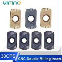 YIFINO 1PCS 10PCS 20PCS LNMU0303 LOGU0303 CNC Milling Insert Double-Sided R2 กรอไปข้างหน้าอย่างรวดเร็วเปิดเครื่องมือกัดหยาบ