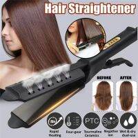 [Hot On Sale] Styling Hair Straightener Hair Curler Tourmaline Ionic Flat Iron Widen Panel Ceramic Heating Plate Salon Styling Tool