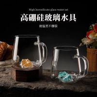 Spot parcel post Factory Wholesale Borosilicate High Temperature Resistant Water Cup Home Use Set Living Room Cold Water Bottle Thick Heat-Resistant Glass Drinking Ware