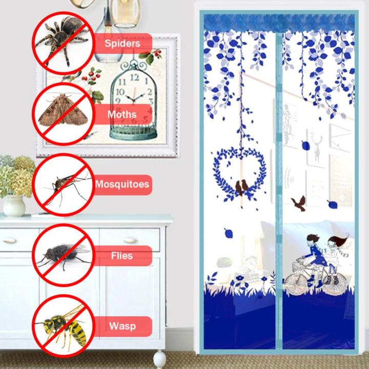 ม่านแม่เหล็กกันยุงบินกันยุงบินตาข่ายกันแมลงกันน้ำตาลดเสียงรบกวนสำหรับป้องกันบ้านในช่วงฤดูร้อน