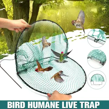 Comebuy88】Cleave Birds Mesh Bag Basket Quail Catchers Cage Bird