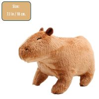 【A Great】 Fluffy Capybara ตุ๊กตา Plush Kawaii Capybara StuffedSimulation ตุ๊กตา Plush BirthdayHome ตกแต่ง