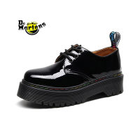 Dr.Martens 1461 Mary Jane Black Shiny Patent Leather Platform Martin Boot Trend รองเท้าผู้หญิง 2023