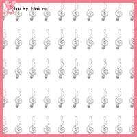 LUCKY HAIRACC 100 Pcs โลหะสำหรับตกแต่ง จี้รูปโน้ตดนตรี จี้ห้อยคอ สไตล์เก๋ๆ สัญลักษณ์เพลง สร้อยคอสำหรับผู้หญิง