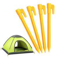 Holiday Discounts 4Pcs/Set Tent Pegs Outdoor Travel Beach Mat Camping Tent Fixed Pegs Tent Accessories Fixed Nails Durable 14.5X2.4Cm Drop Ship