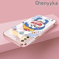 เคส Chenyyka สำหรับ Tecno Spark Go 2020 Spark Go 2021 Spark 6 Go เคสการ์ตูนโดราเอมอนน่ารักดีไซน์ใหม่เคสมือถือลวดลายเคลือบแบบบางเคสฝาปิดเลนส์เต็มกล้องปกป้องเคสนิ่มกันกระแทก