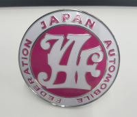 Logo กระจังหน้า JDM japan automobile สีชมพู