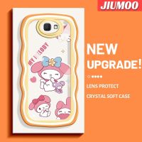 JIUMOO เคสปลอกสำหรับ Samsung J7 Prime J7 Prime 2เคสลายคลื่นทำนองน่ารักเคสโทรศัพท์ลวดลายขอบซิลิโคนเหลวแบบนิ่มดั้งเดิมเคสป้องกันกล้องเลนส์คลุมทั้งหมดเคสฝาหลังกรอบเคสนิ่ม