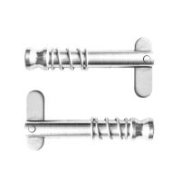 2pcs Boat Bimini Top Quick Release Pin 1/4 inch 6mm with Drop Cam &amp; Spring Marine Grade 316 Stainless Steel Boat Deck Hinge Pins Accessories