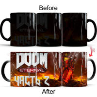 2021 Game Doom Milk Cup 11oz Magic Ceative Color Changed Tea Cup and Travel Ceramic Tea Milk Mug Dropshipping