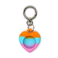 ✾ Silikonowy Pet Dog Cat ochronna powłoka dla Apple Airtags Locator Tracker Anti-lost śliczny kołnierzyk dla AirTag Love Heart Shape Cover