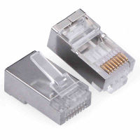 Xintylink ตัวเชื่อมต่อ Rj45 Rj 45ปลั๊ก Cat5 Cat5e สายเคเบิลอีเธอร์เน็ตแจ็คเครือข่าย8P8C Stp ftp โลหะป้องกัน Cat Lan ขั้วแบบแยกส่วน