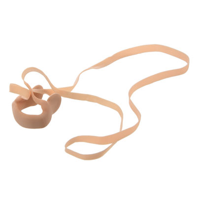 Beige Elastic Rubber String Nose Clip Protector for Swimming