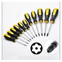 1PC Torx T5 T6 T7 T8 T9 T10 T15 T20 T25 T27 T30 Screwdriver With Magnetic Hole Screwdriver Home Phone Repair Hand Tools