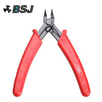 QZ-Red Handle Mini 5 Inch Electrical Wire Cable Plier Cutters Cutting Side Snips Flush Pliers Nipper Hand Tools Herramientas