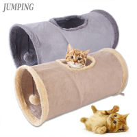 Suede Cat Tunnel, Educational Collapsible Cat Toy Drill Bucket Pet Tunnel, Foldable Wear-resistant Indoor Outdoor Rabbit Play Tube With Peephole Bubble Ball