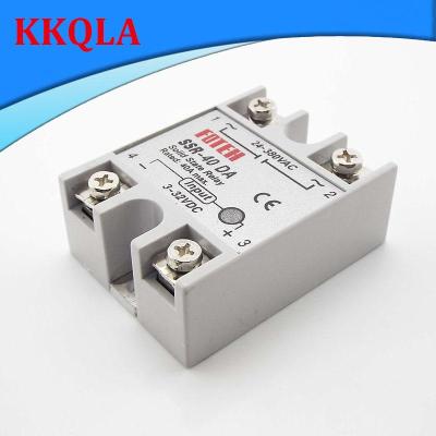 QKKQLA Shop Power Supply Relays SSR-40DA 40A Solid State Relay Module DC 4V-32V Input DC 24V- 380V AC Output  for led strip light