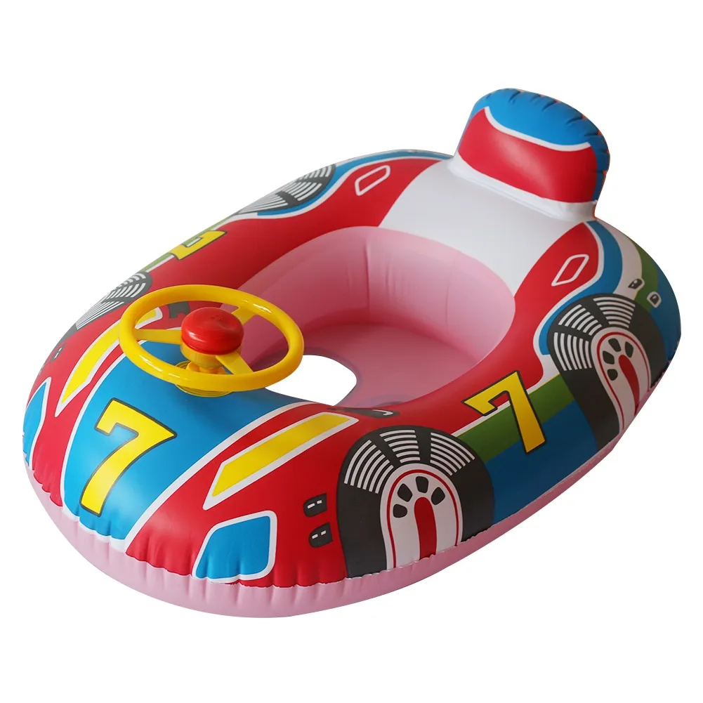 CW】 Cartoon Children Swimming Inflatable Swim Ring Baby Seat Pool - Rings  Aliexpress 
