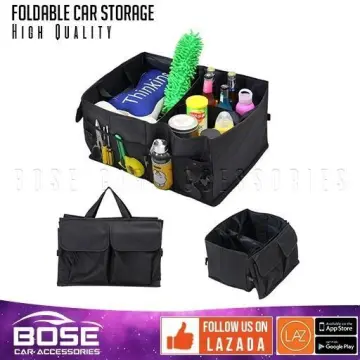 Felt Cloth】Car Trunk Organizer Foldable Storage Box Vehicle Tool Storage Bag  Car Interior Supplies 50*24*17cm