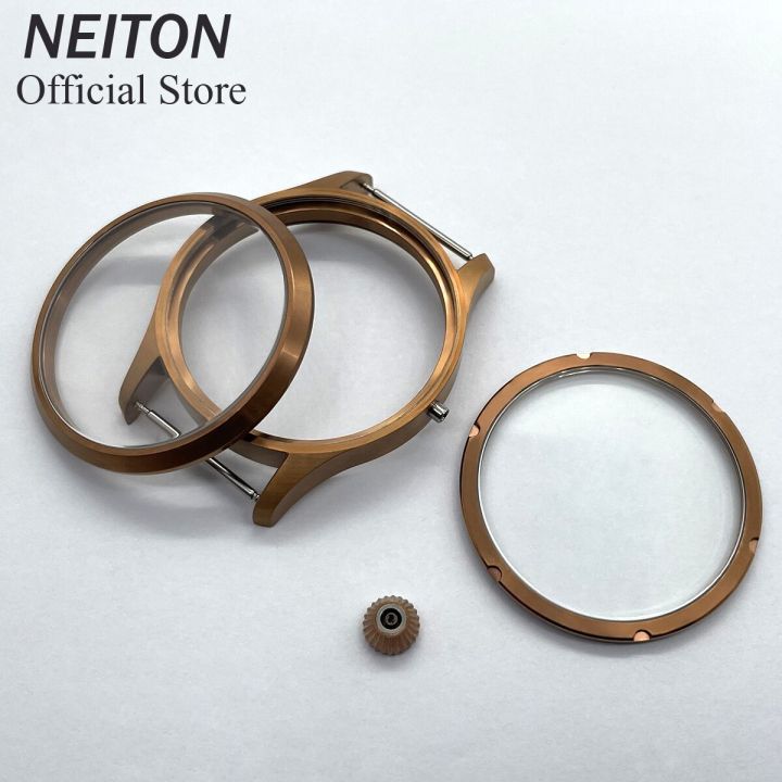 neiton-42mm-manual-watch-case-see-through-back-sapphire-glass-fit-eta-6497-6498-st3600-3602-bronzed-pvd-black