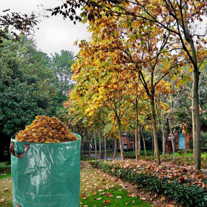 6x-270l-garden-waste-bag-large-strong-waterproof-heavy-duty-reusable-foldable-rubbish-grass-sack